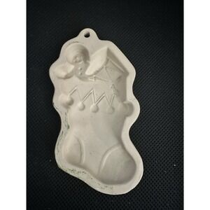 Wilton Cookie Mold‎ CHRISTMAS STOCKING 2306-1005 Ovenproof 1997 Vintage